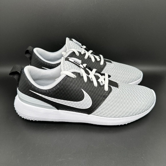 Nike Roshe G Spikeless Golf Shoes Silver Black CD6065-015 Men’s Sz 8 Women's 9.5 - Picture 1 of 11